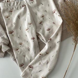 Handmade Leggins, Kinderleggins aus Baumwolle, Leggins aus Rip-Jersey, Leggins aus Bio-Stoffen, Individualisierte Leggins