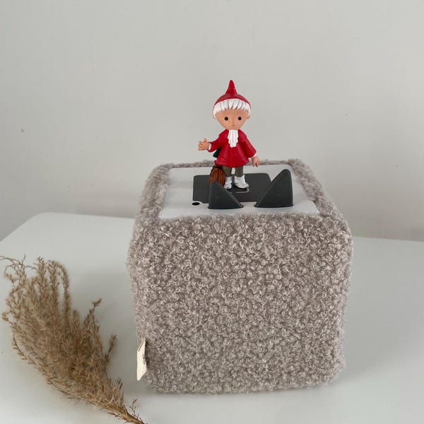 Toniebox 1 Hülle aus Bouclé – kuschelweich – Handgemacht – Schutzhülle für Toniebox – Geschenkidee für Kinder – passend für die Toniebox 1