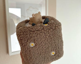 Toniebox 2 cover made of teddy bear fabric – cuddly soft – handmade – protective cover for Toniebox 2 – gift idea for children – fits the Toniebox 2
