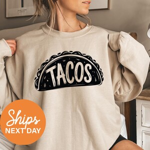 Funny Taco Tuesday Sweatshirt – Humorous Graphic Pullover for Taco Lovers and Food Enthusiasts