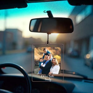 Custom Gift For Road Trips Travelers Ornament, Personalized Family Car Palaroid Ornament,Safe Drive Keepsake For Love Ones Palaroid Ornament