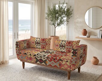 Sofá de dois lugares, banco para desmaio, assento para relaxar, banco para hall de entrada, banco de descanso, presente para esposa, assento multifuncional, chaise longue para penteadeira