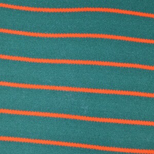 orange and green striped shirt