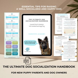 Dog Socialization Handbook: Puppy Training Tips & Checklists (Printable PDF)