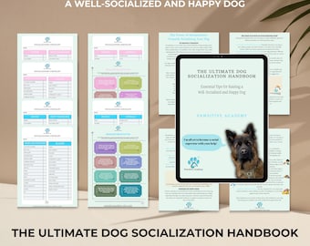 Manual completo de socialización canina: consejos esenciales y listas de verificación para criar un cachorro seguro y bien adaptado, PDF imprimible
