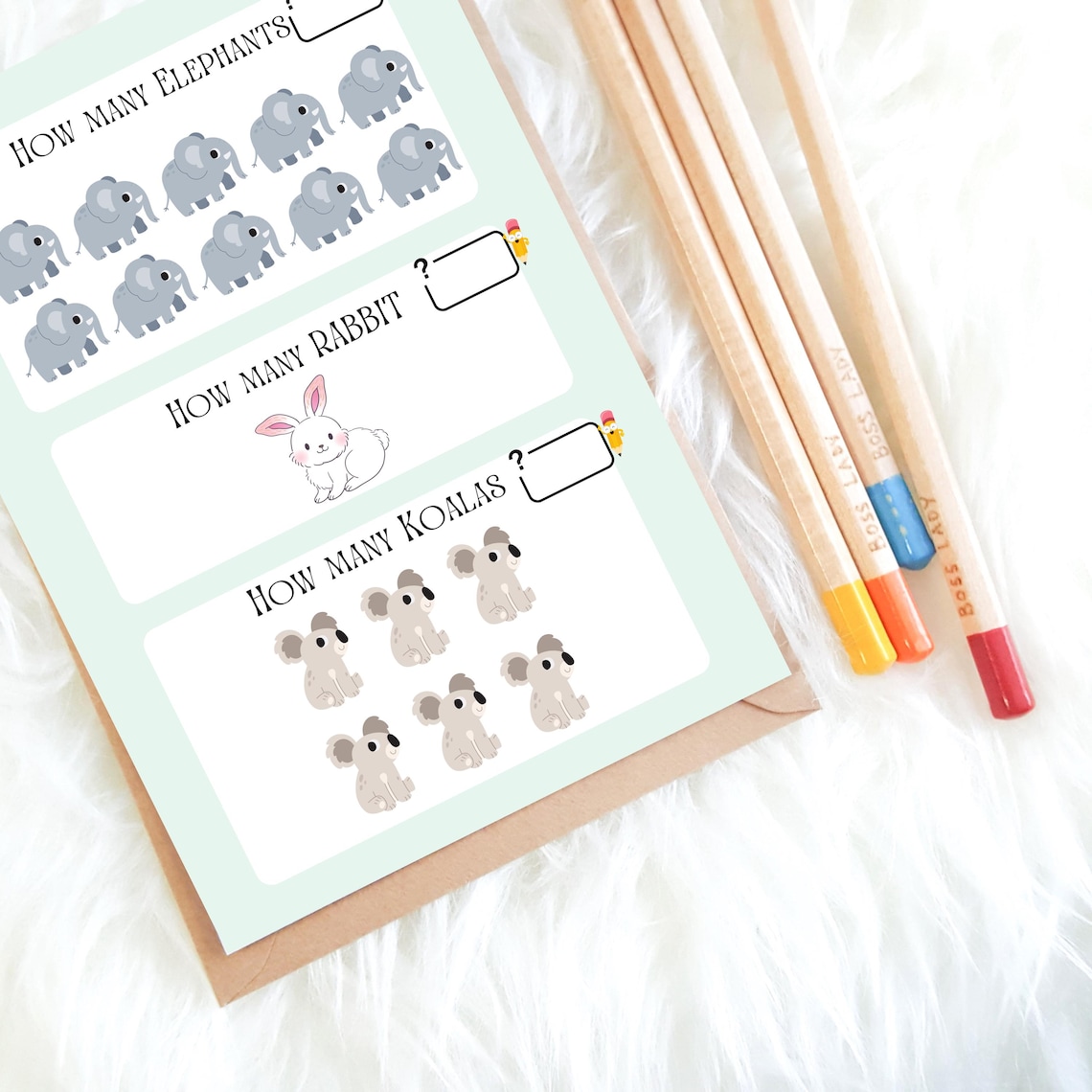 Zoo Animal Counting Activity: Numbers 1-10 (digital PDF) - Etsy