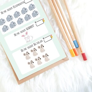 Zoo Animal Counting Activity: Numbers 1-10 (digital PDF) - Etsy