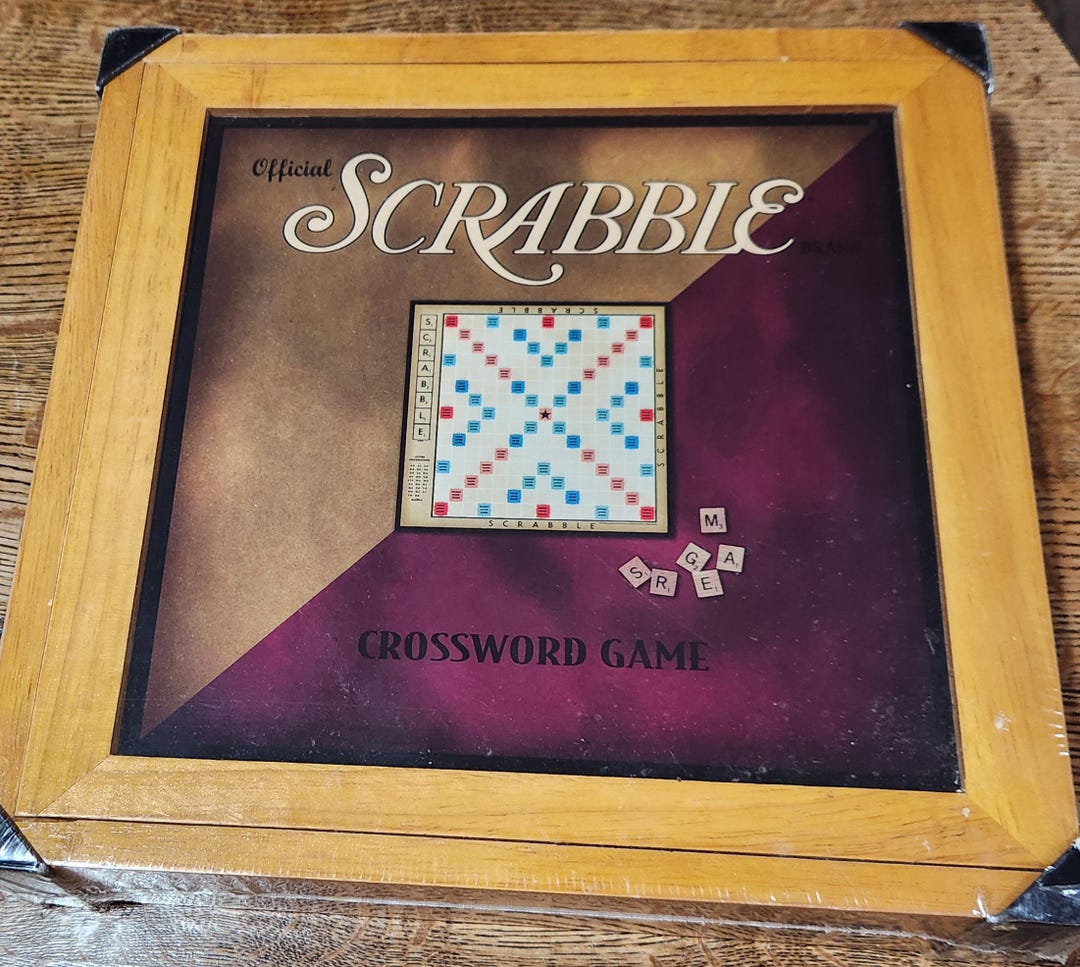 Scrabble Game in Sealed Wooden Box - Etsy