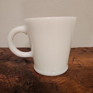 Vintage Milk Glass Coffee Mug