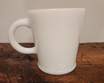 Milk Glass Coffee Mug
