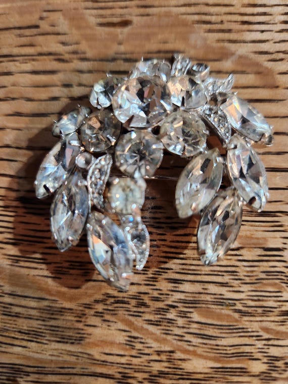 Eisenberg Ice Rhinestone Brooch Pin