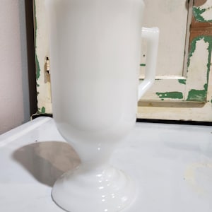 Milk Glass Mug on Pedastal