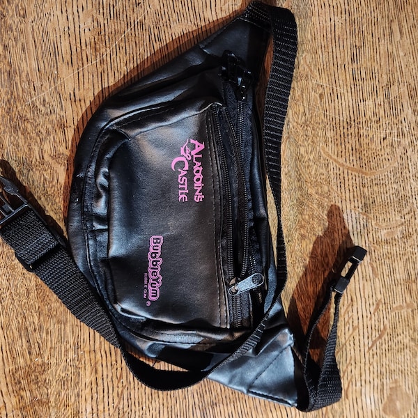 Aladdin's Castle and Bubble Yum Black Fanny Pack