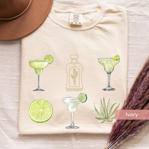 Margarita shirt, drinking shirt, cocktail lover gift, trendy shirt, gift for her, girls weekend, graphic tee, day drinking, tequila tee image 7