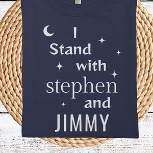 I Stand with Stephen and Jimmy T-Shirt - Free Speech Protest Tee, Anti Censorship Shirt, First Amendment Rights Shirt, Unisex Shirt