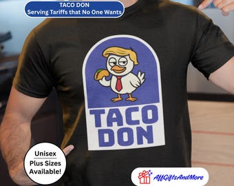 TACO TACO MAN Funny Political Shirt - Trump's Gotta Be the Taco Man, Village People Parody Chicken Graphic Tee, For Disco Fans, Anti Trump