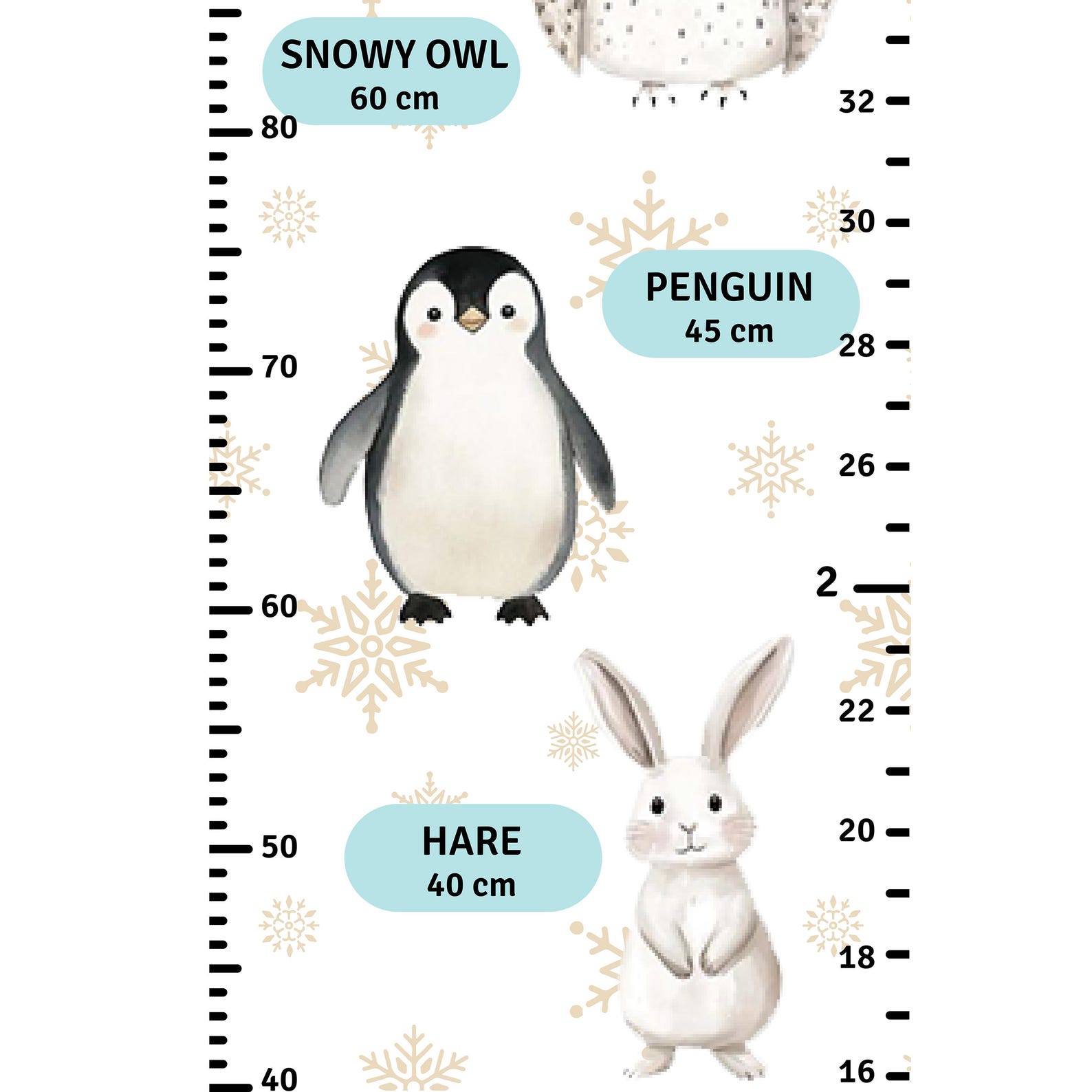 As Tall as Personalized Height Chart Custom Name Kids Room Decor Unique