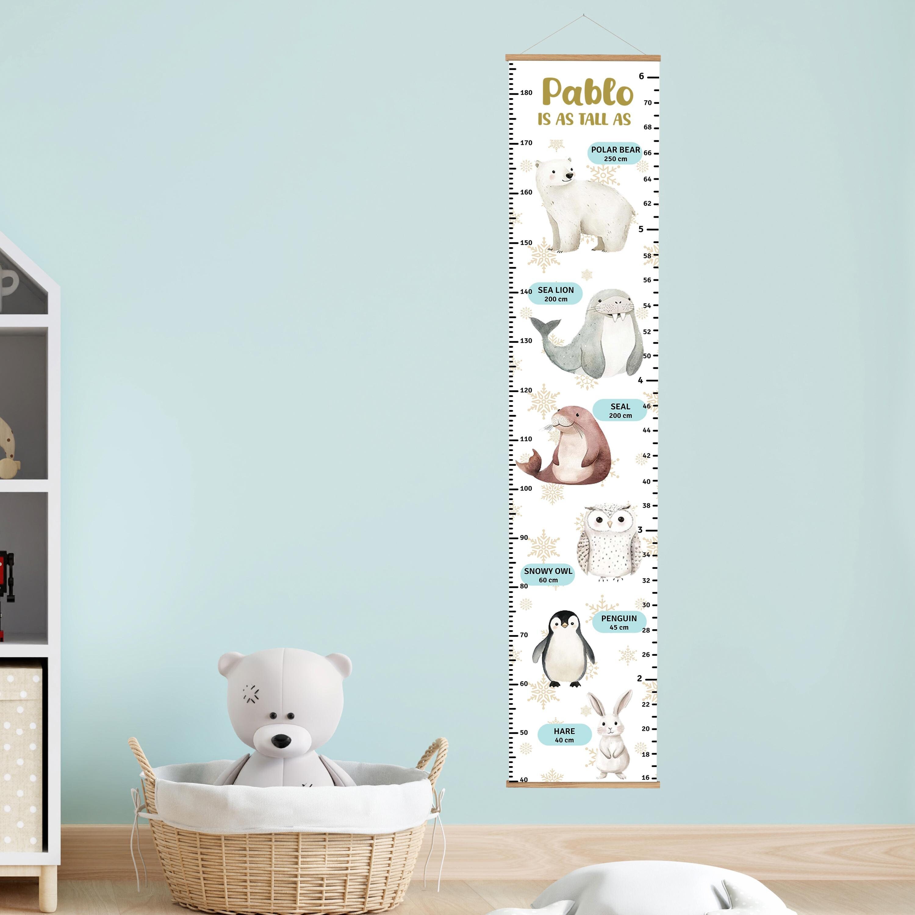 As Tall as Personalized Height Chart Custom Name Kids Room Decor Unique
