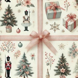 Carta da regalo natalizia: design festoso ed elegante