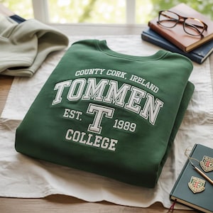 Vintage Boys of Tommen Embroidery Sweater, Tommen College Crewneck, Couple Shirt, Bookish Merch, Bookish Gift
