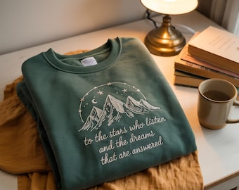 Suéter bordado de Acotar, camiseta de Rhysand, regalo para ella, libro divertido, camiseta de Acotar Merch, regalo para amigos, regalos para bibliotecarios, regalo para él