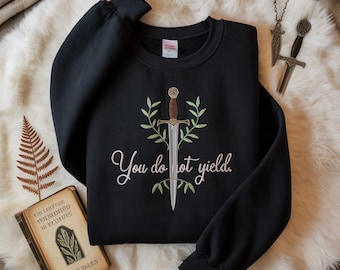 Camiseta bordada «No te rindas» del Trono de Cristal, Camiseta Comfort Colors Reader, merchandising de Sarah J. Maas, SJM