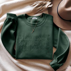 Embroidered Quicksilver All Seven Gods Sweatshirt, Romantasy Gift, Smut Sweater, Bookish Sweater, Book Lover Gift, Kingfisher image 8
