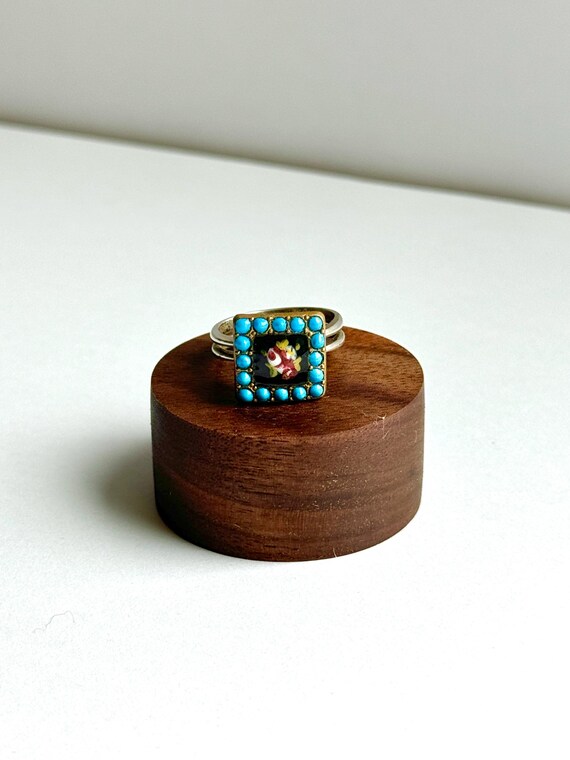 Vintage Victorian Button Ring - image 1