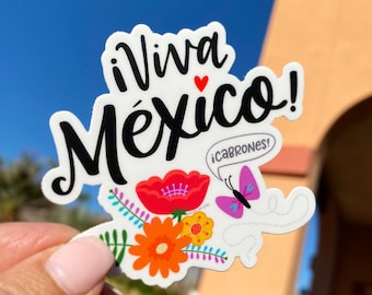 Viva Mexico Cabrones Sticker: Mexican Pride Gift Para Mujer Orgullosa de sus Raices Mexicanas