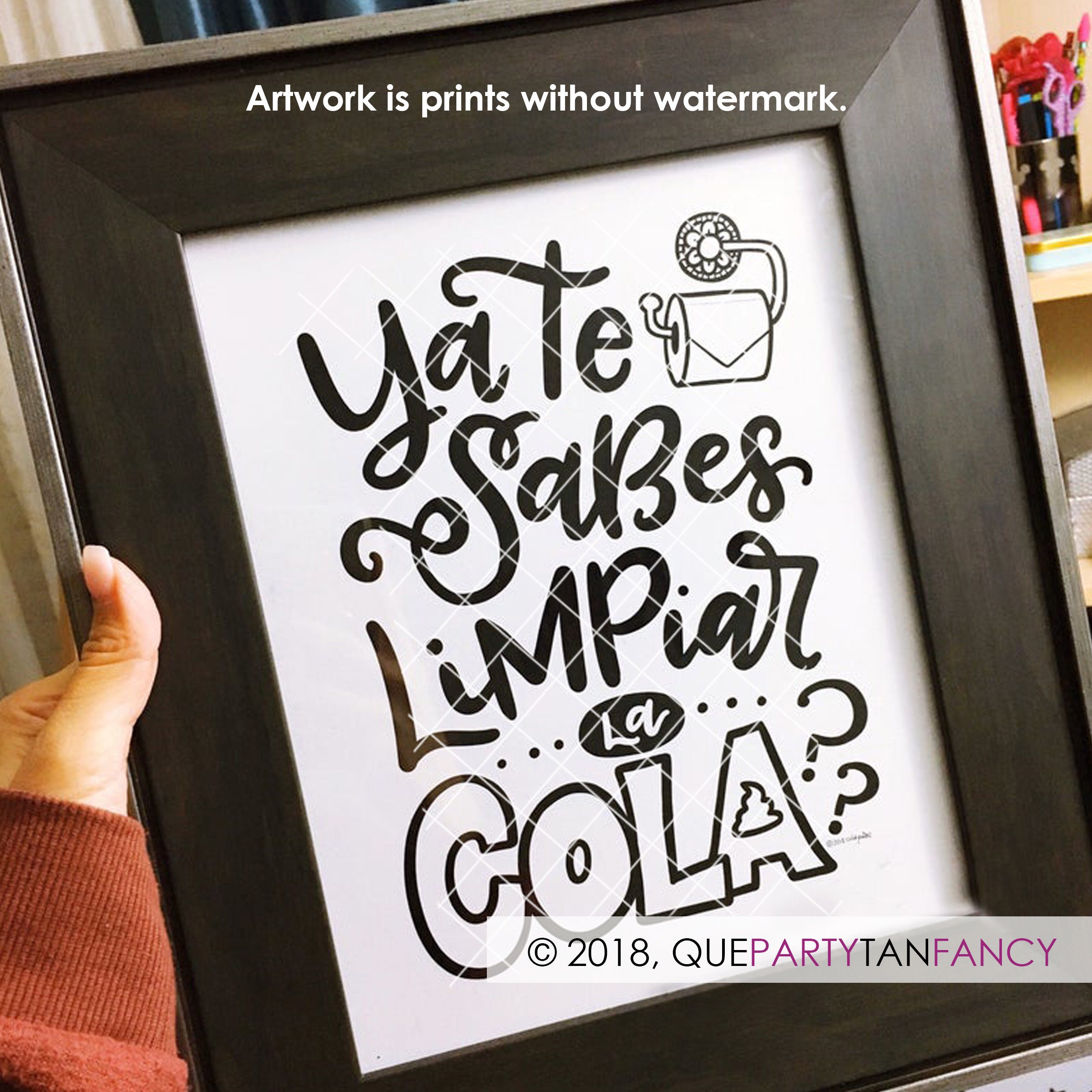Funny Spanish Bathroom Sign: ya Te Sabes Limpiar La - Etsy Funny Spanish Bathroom Sign: ya Te Sabes Limpiar La - Etsy