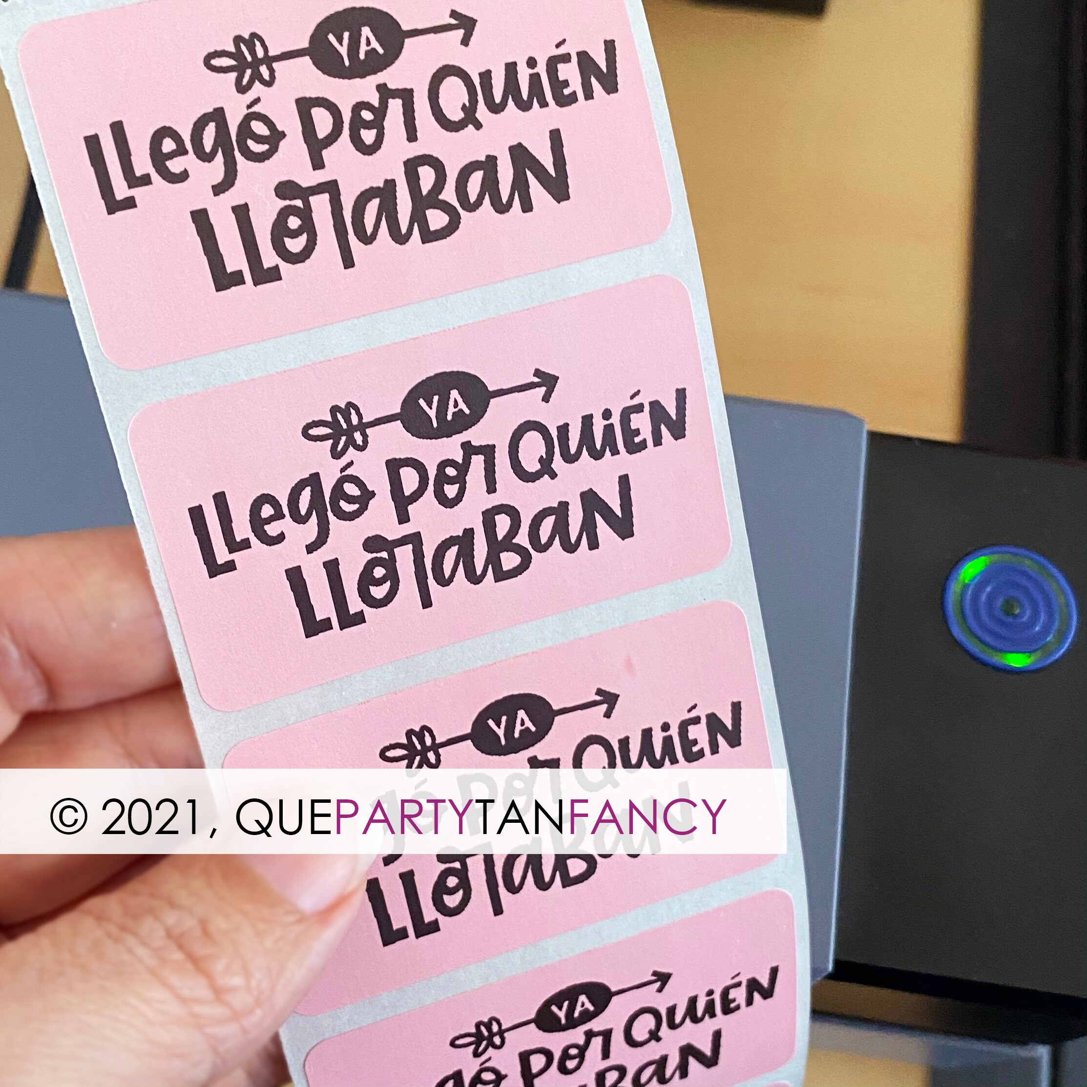 Funny Spanish Stickers read Ya Llegó Por Quién Etsy