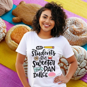 Maglietta per insegnante di spagnolo Pan Dulce: divertente regalo per maestra latina