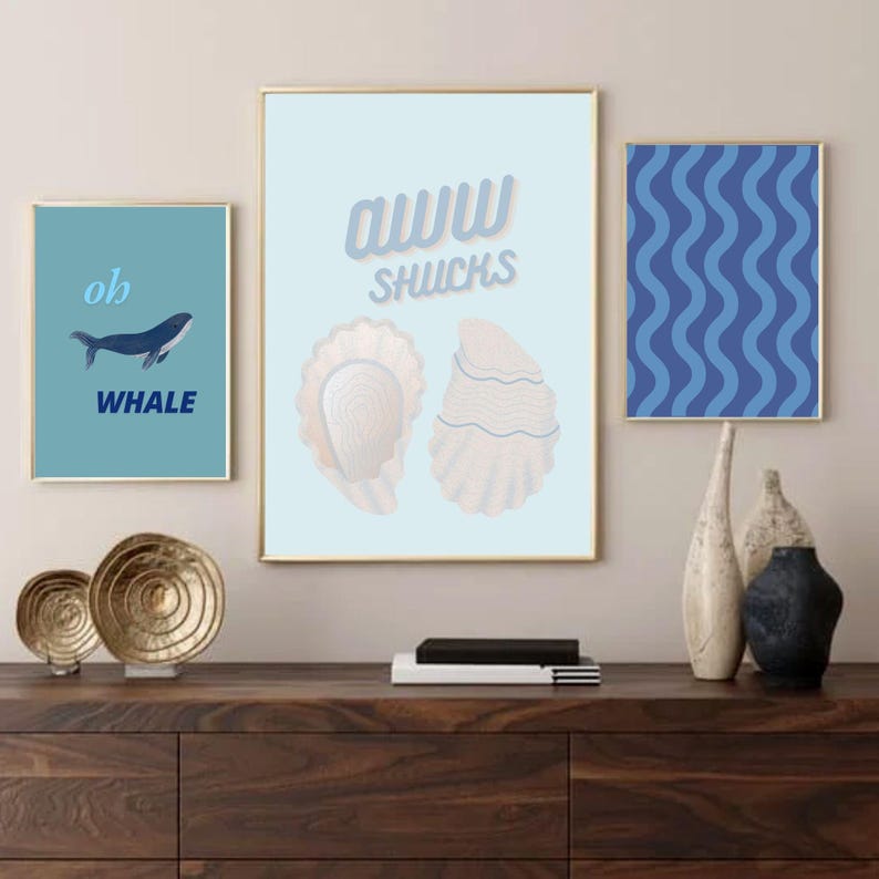 Aww Shucks Sign, Coastal Granddaughter, Coastal Cowgirl Print, Coastal