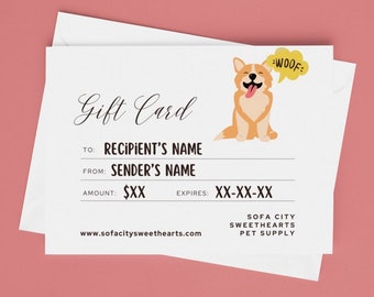 E-Gift Certificate: Treat Those Pets to Stylish Tags, Collars, Accessories, and Bandanas!