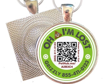 Scannable QR Code ID Tag for Cats & Dogs, Powered by PetHub