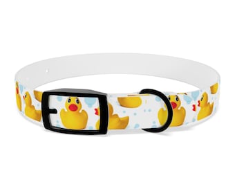 Rubber Ducky Dog or Cat Collar Choose Size and Buckle Finish