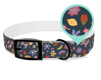 Flutter Bloom Personalized Dog Collar -Choose Buckle Finish