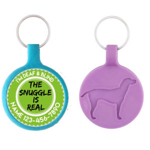 The Snuggle is Real Personalized Dog ID Pet Tag Custom Pet Tag You Choose Tag Size & Colors, More Colors image 2