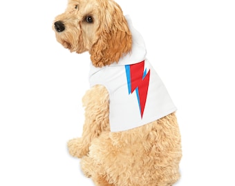 Bowie Ziggy Stardust Hunde Hoodie (xxs-lrg)