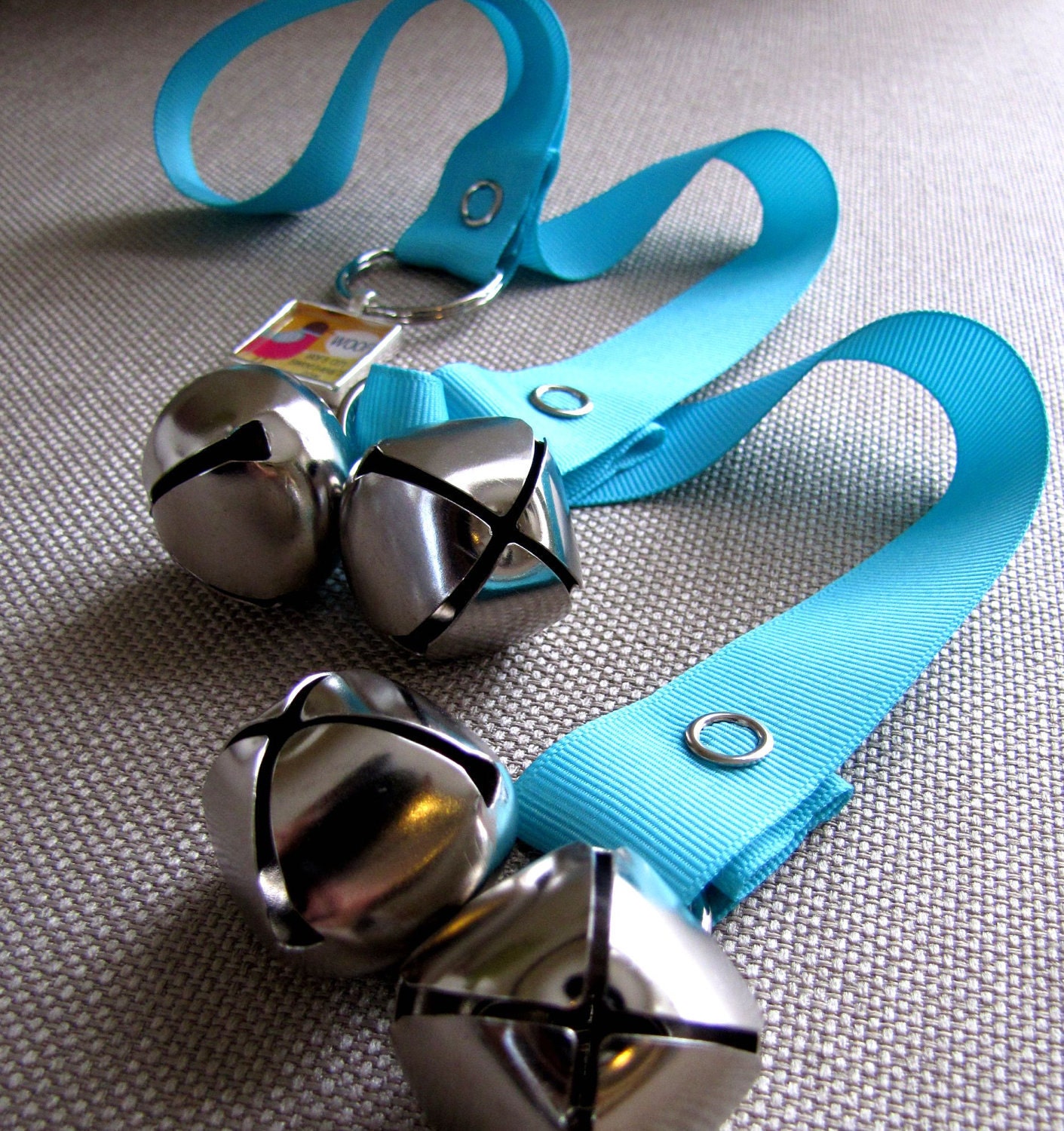 Doggy House Training Bells Bright Blue Solid Etsy