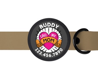 Mom Tattoo Pet Tag- Silent, Eco-Friendly, Ringless ID Tag for Cats and Dogs