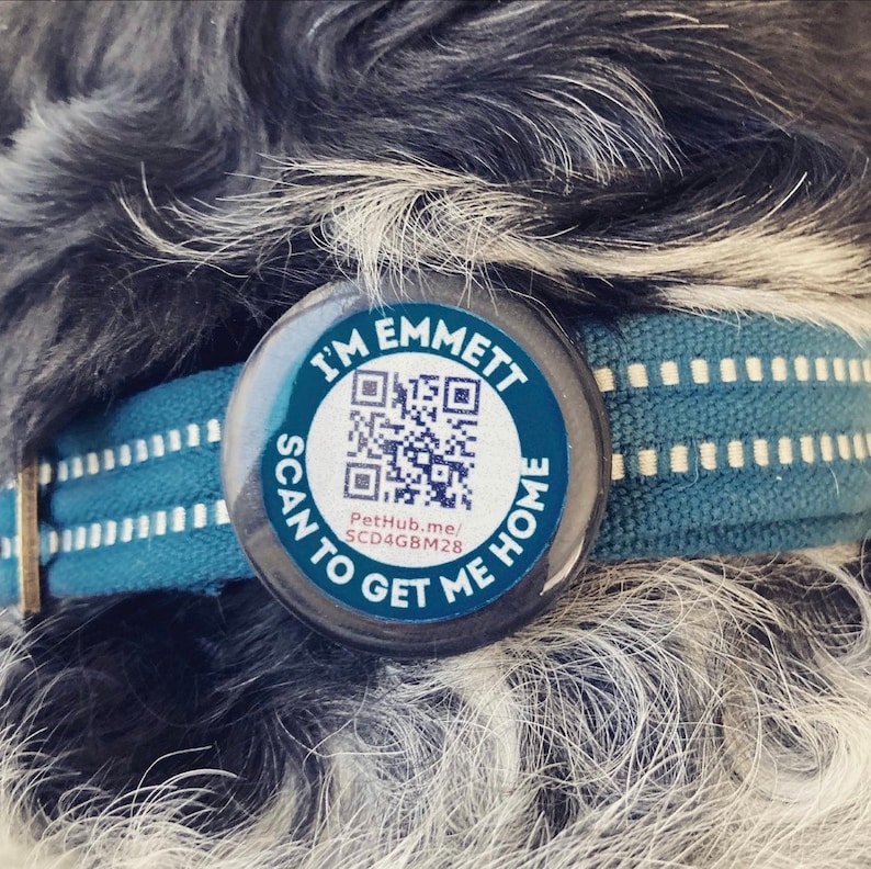 Scannable QR Code TWIST Tag Silent, Eco-Friendly, Ringless ID Tag for Cats and Dogs Powered by PetHub image 2
