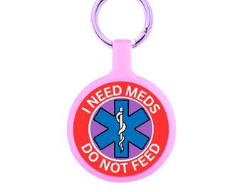 Medical Alert Pet ID Tag, Quiet, Eco-Friendly, Customizable