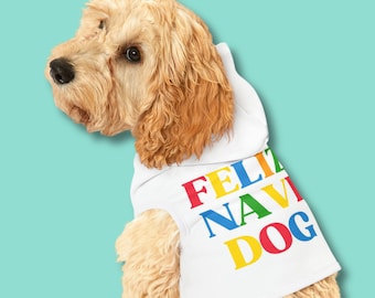 Feliz Navi Hund Weihnachten Hunde Hoodie (xxs-lrg)