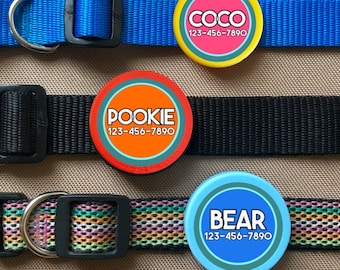 Personalized Eco-Friendly Pet ID Tag, Twist On, Silent, Glow in the Dark Option