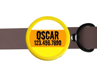 Candy Corn Halloween Tag- Silent, Eco-Friendly, Ringless ID Tag for Cats and Dogs
