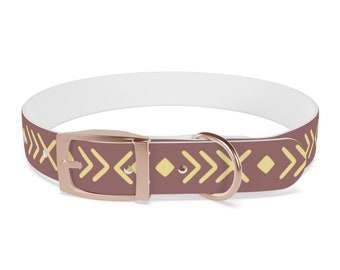 Southwest Chic Dog Collar -Choose Color and Buckle Finish