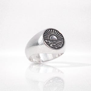 Echoes of Dusk | Handmade Sterling Silver Signet Ring