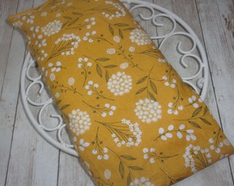 Microwaveable Rice Bag, Heat Pack, Rice heating pad, Popular Mustard Print Rice bag, Heat Therapy, Heat pad reusable