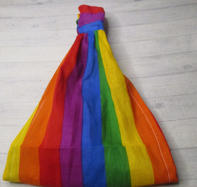 GAY PRIDE Headband LGBTQ Rainbow Hair Bandana Chemo Etsy